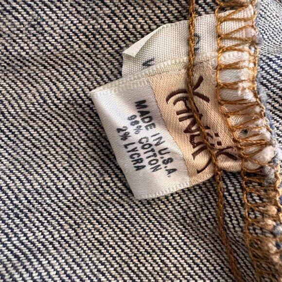 Yanuk Womens Blue Denim Trucker Jacket Size Small S Japanese Denim - Picture 5 of 9